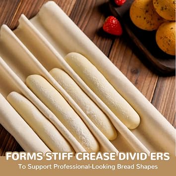 Bread Baking Supplies,2PCS Proofing Cloth for Bread Baking 14x18 Inches,100% Natural Linen, Reusable, Cotton Material,Baguettes, Loaves, Pastry, Homemade Bread (14 x18 Inches)