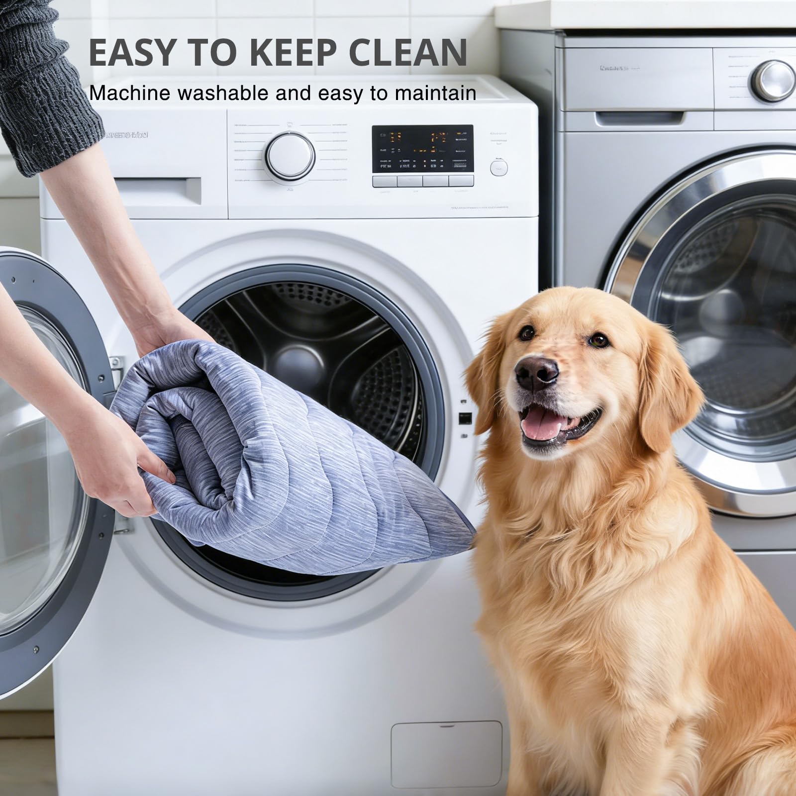 Alfombrilla refrescante para perros, alfombrilla de refrigeración de doble cara para mascotas, 140 x 100 cm, fibra de refrigeración Arc Chill & Q-MAX > 0,45, para sofá y coche, manta de verano