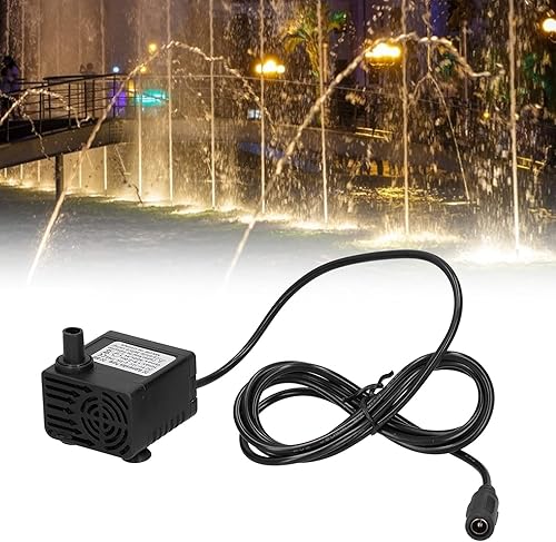 Miniatura 7 de Bomba de agua sumergible sin escobillas de 12V CC, para estanque, acuario, fuente solar, hidroponía, elevación de 3.9 ft 500LH 12V 5W bomba
