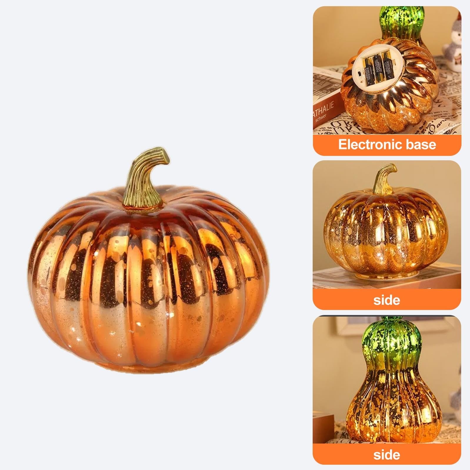 Szklana Lampa Dyniowa,dekoracja na Halloween,szklane Rzemiosło W Dyni
