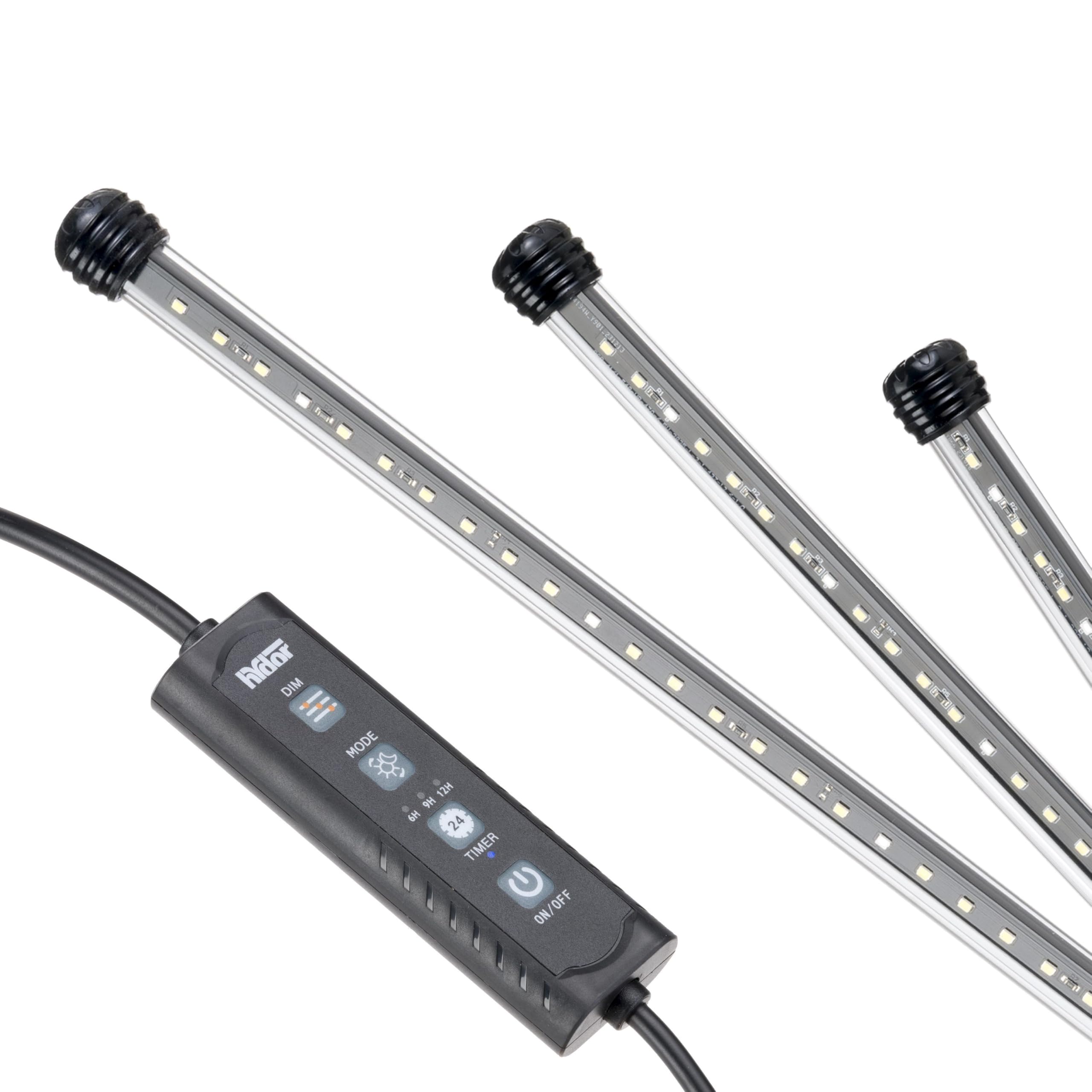 Hydor Aquarium 60L pour Poissons Tropicaux ou d'eau Douce, Aquarium Complet: Lampe LED, Filtre à 3 étapes Eau Cristalline, Chauffage, 60 x 31,5 x h 39,5 cm Noir