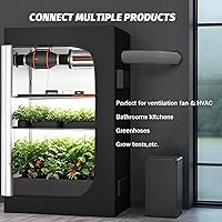 Vista 6 de HOXHA Manguera de ventilación de secadora de 4", conducto de ventilación de secadora, conducto de aire aislado flexible Manguera de escape para kit