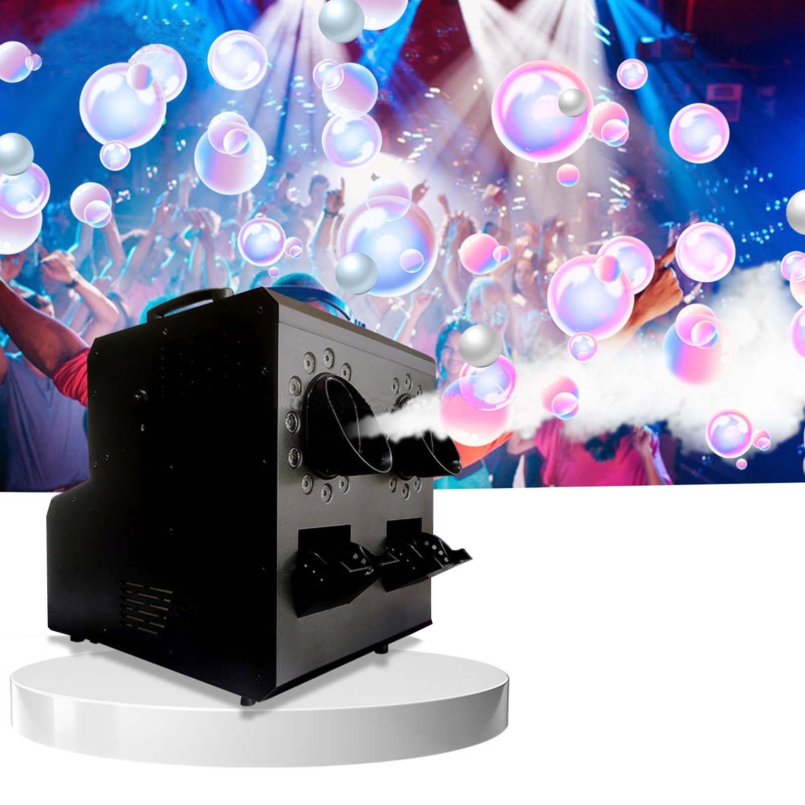 Macchina Professionale per Bolle di Fumo A LED, 3000 W, Macchina con Luci Dinamiche per Fumo, Potenza di Fumo di Oltre 10.000 Piedi Cubi/Min, per Spettacoli Teatrali, Matrimoni