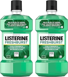 Sponsored Ad - Listerine Freshburst Antiseptic Mouthwash with Germ-Killing Oral Care Formula to Fight Bad Breath, Plaque a...