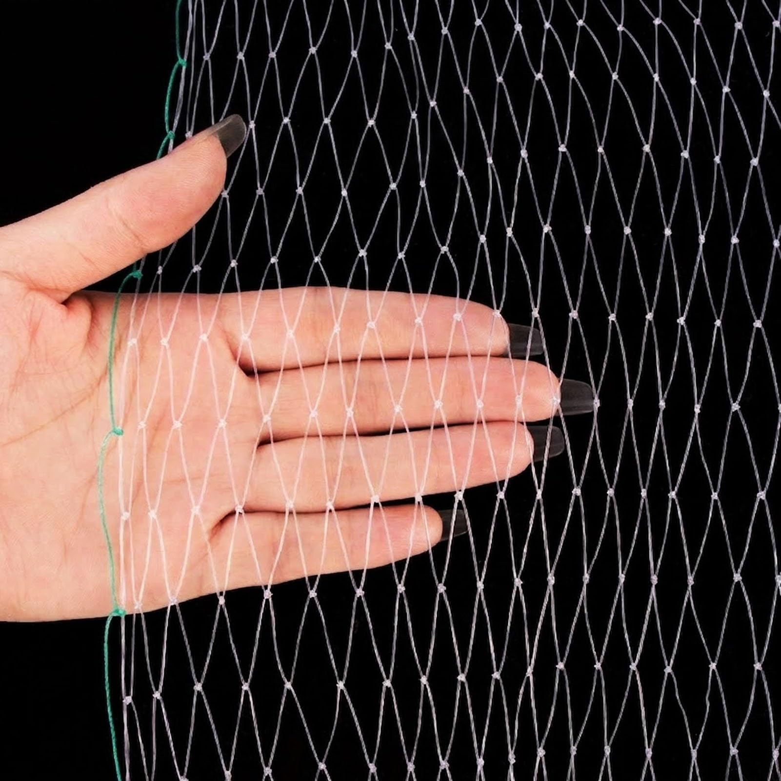 Rete Antiuccelli Rete Trasparente Anti-Uccelli, Rete da Giardino Resistente in Nylon Annodato per il Controllo degli Uccelli, Rete Protettiva per Alberi da Frutto(16x32ft(5x10m))