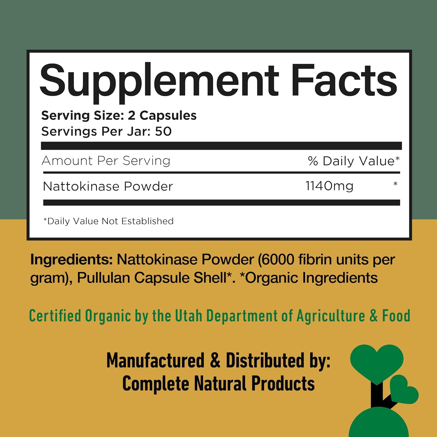 CNP Nattokinase 570mg Capsules - 6000FU Natto Enzyme Supplement, Healthy Circulation Support, Fermented Soy Extract, Vegan Gluten Free Non GMO, Pure No Fillers, High Potency, 100 Count, Made in USA