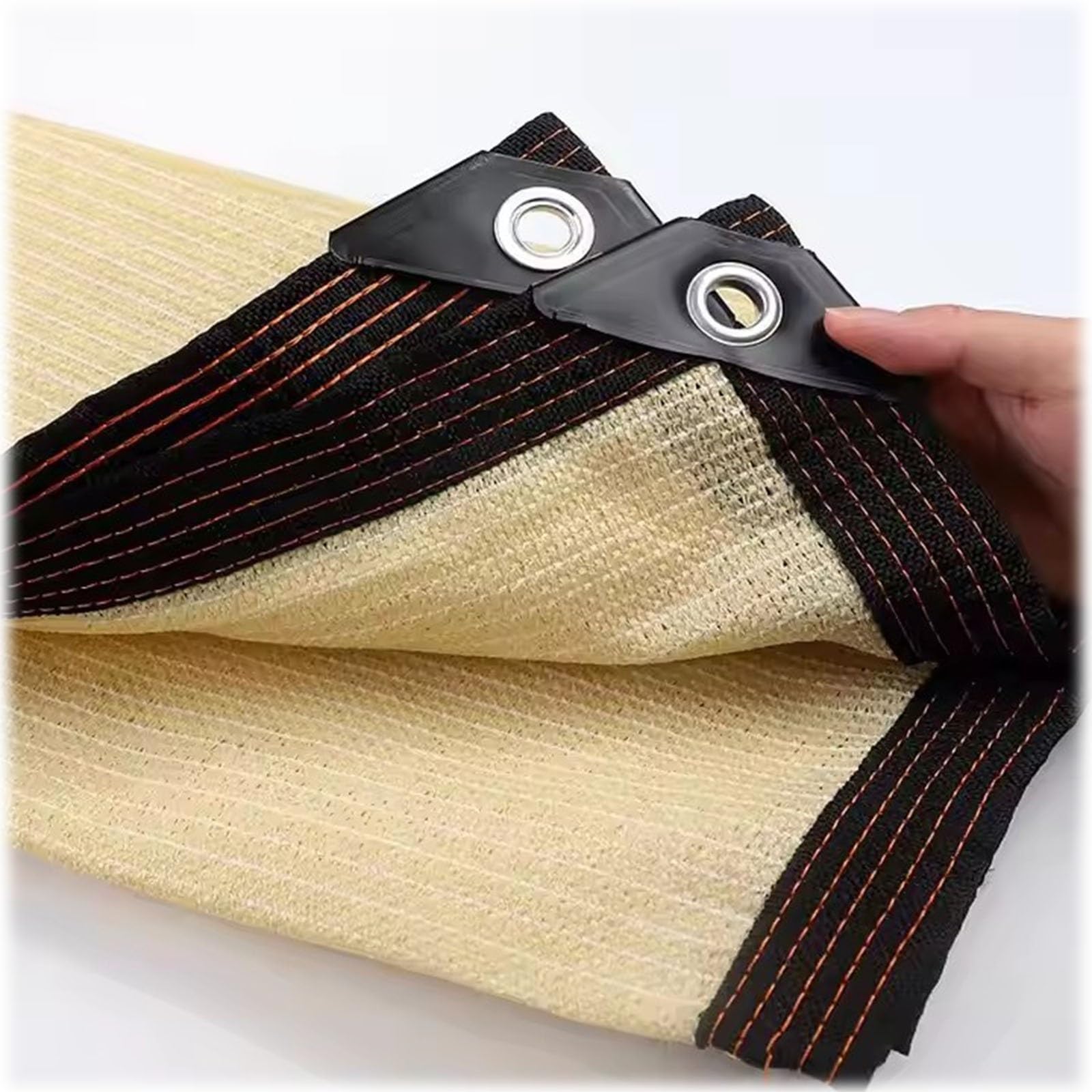 Tissu pare-soleil contre la chaleur d'été voile d'ombrage 3x19m occultant 90% pour extérieur