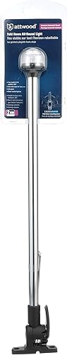 Miniatura 9 de Attwood 5350-PA20-7 - Luz de navegación incandescente plegable, montaje horizontal, base negra, 20 pulgadas