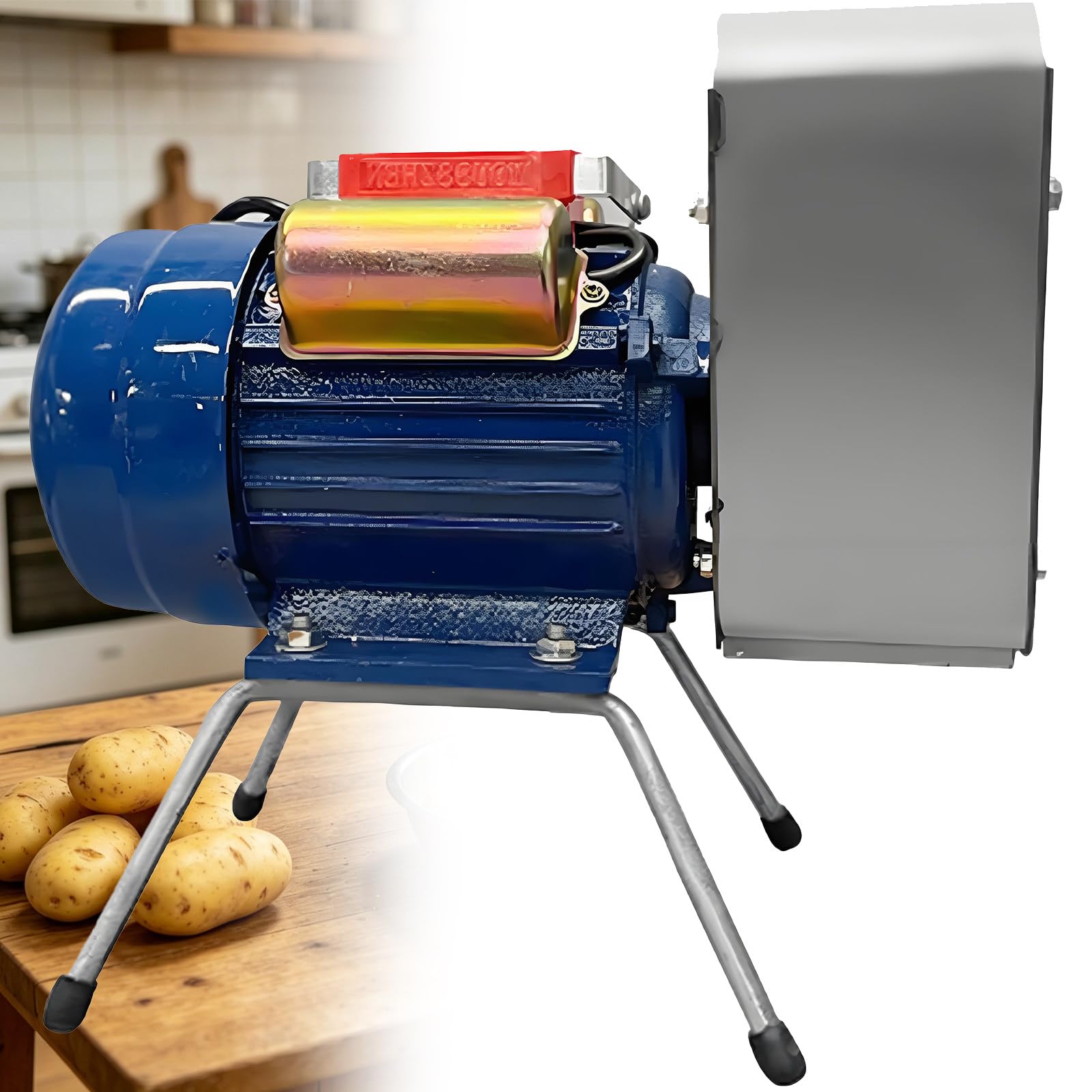 Küchen-Kartoffelpresse 750W Aus Edelstahl, 20-30KG/H. Bereitet Glatte Pürees, Babykost und Suppen Zu, ideal für Haushaltsküchen und Lebensmittelgeschäfte