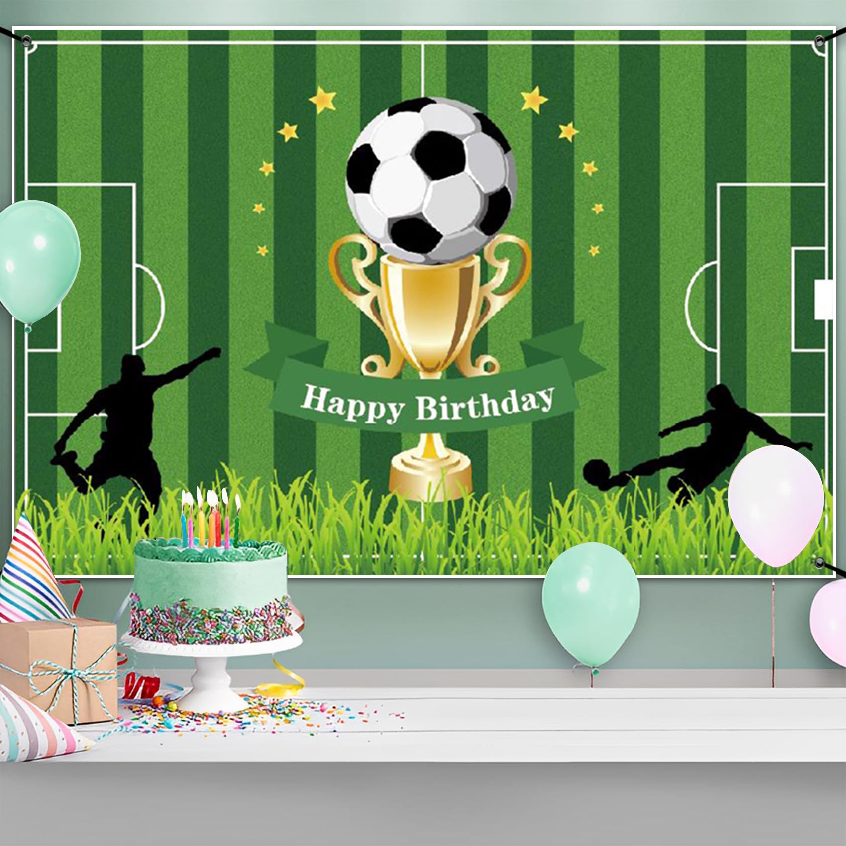 Fußball Geburtstags-Banner – Hintergrund Für Die Perfekte Party