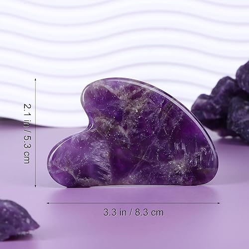 Vista 77 de rosenice Gua Sha Herramientas Faciales Natural Gua Sha Jade Piedra para el Cuidado de la Piel Facial Cuerpo para SPA