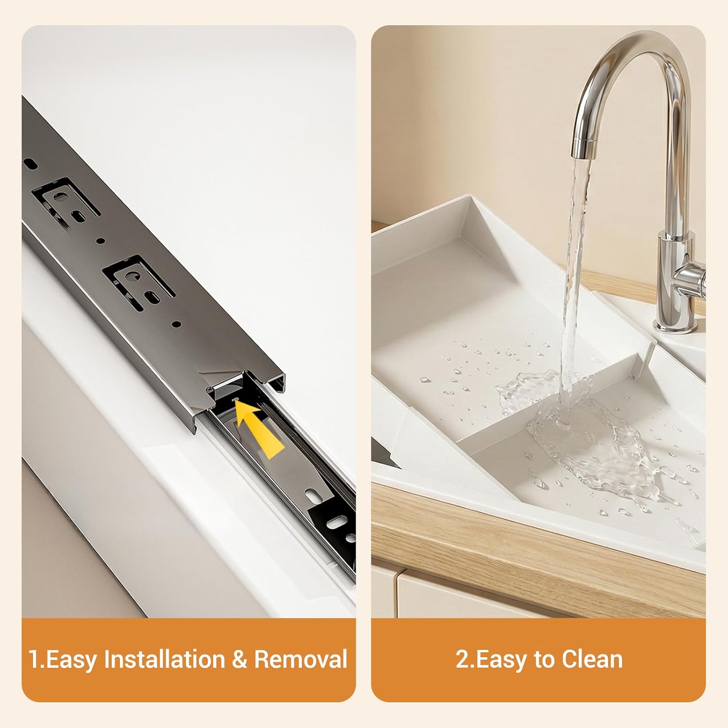 Adjustable Can Organizer for Pantry, Pull-Out Pantry Organizers and Storage, Soda Can Organizer - Great for Pantry, Kitchen Cabinet & Countertop (16.5" L x 12.2" W x 2.8" H (Adjustable Width))