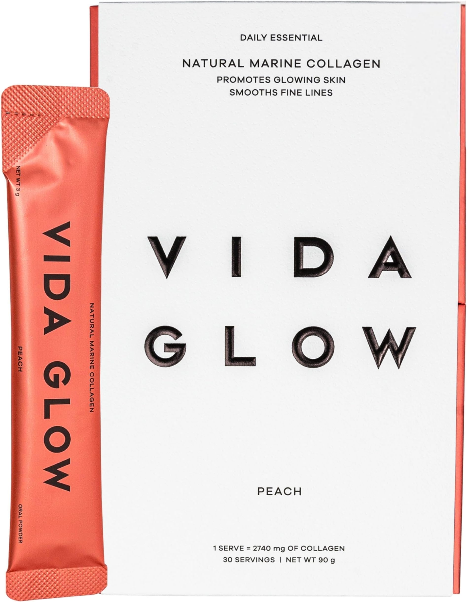 Marine Collagen Powder Sachets Peach