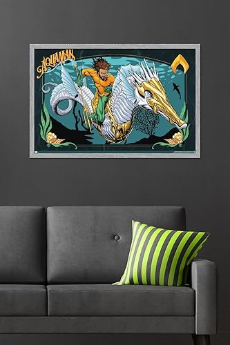Miniatura 16 de Trends International DC Comics Movie Aquaman y el Reino Perdido - Póster de pared con ilustración de Aquaman, 14.72 x 22.37 pulgadas, versión