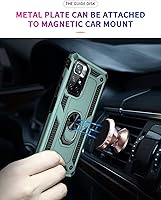 Vista 7 de Funda para Xiaomi redmi Note 11 5G/Poco M4 Pro 5G con protector de pantalla, protección militar delgada a prueba de golpes Armor Defender Funda Verde