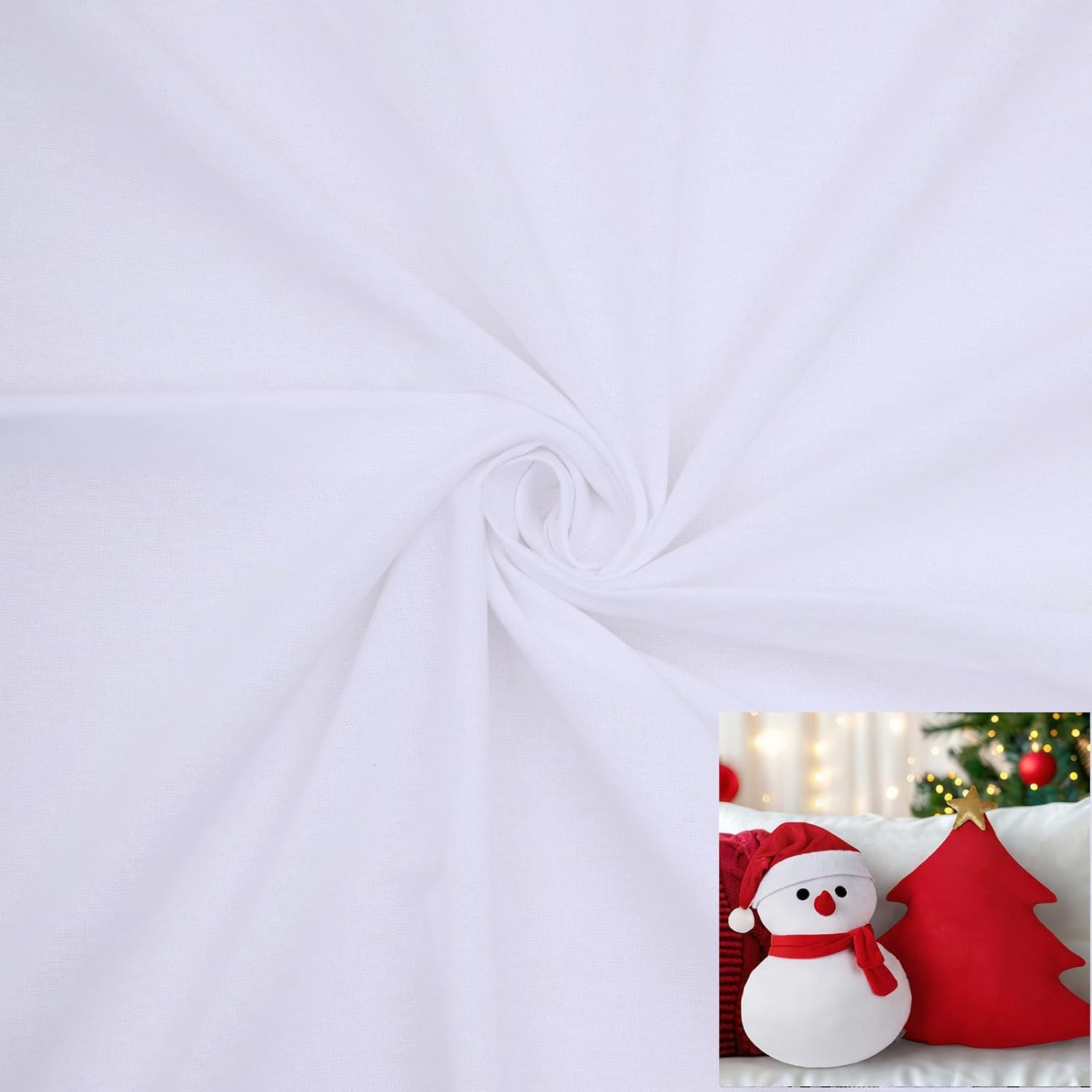 White Muslin Cotton Fabric 3 Yard - Cotton Fabric DIY Sewing Clearance by The Yard Draft Roll Quilting Sewing Draping Fabric Bleached