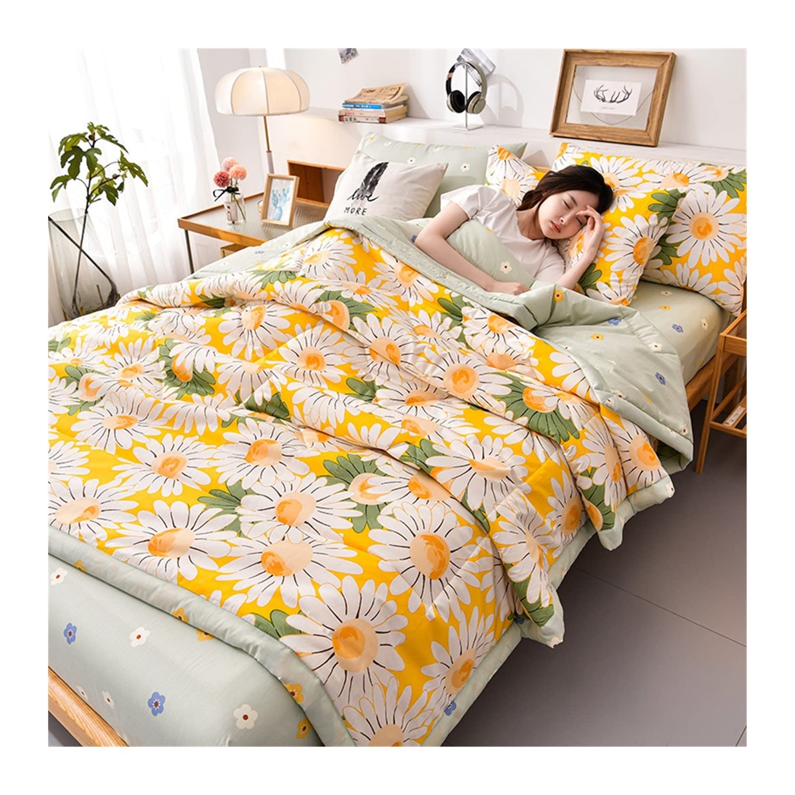 DUBTEDHOU Summer Blanket Lightweight Cooling Blanket Air Condition Summer Quilt Multicolor Multiple Sizes(A5,Quilt-150X200CM)