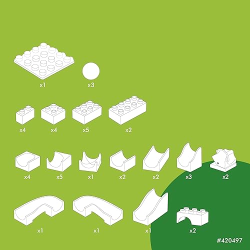 Miniatura 3 de Hubelino Juego de acción Switch – The Original – Juego de 43 piezas compatible con canicas Duplo – Fabricado en Alemania