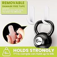 Vista 3 de Cinta adhesiva de doble cara resistente, cinta adhesiva nano extraíble de doble cara, cinta de montaje transparente para colgar cuadros, tiras