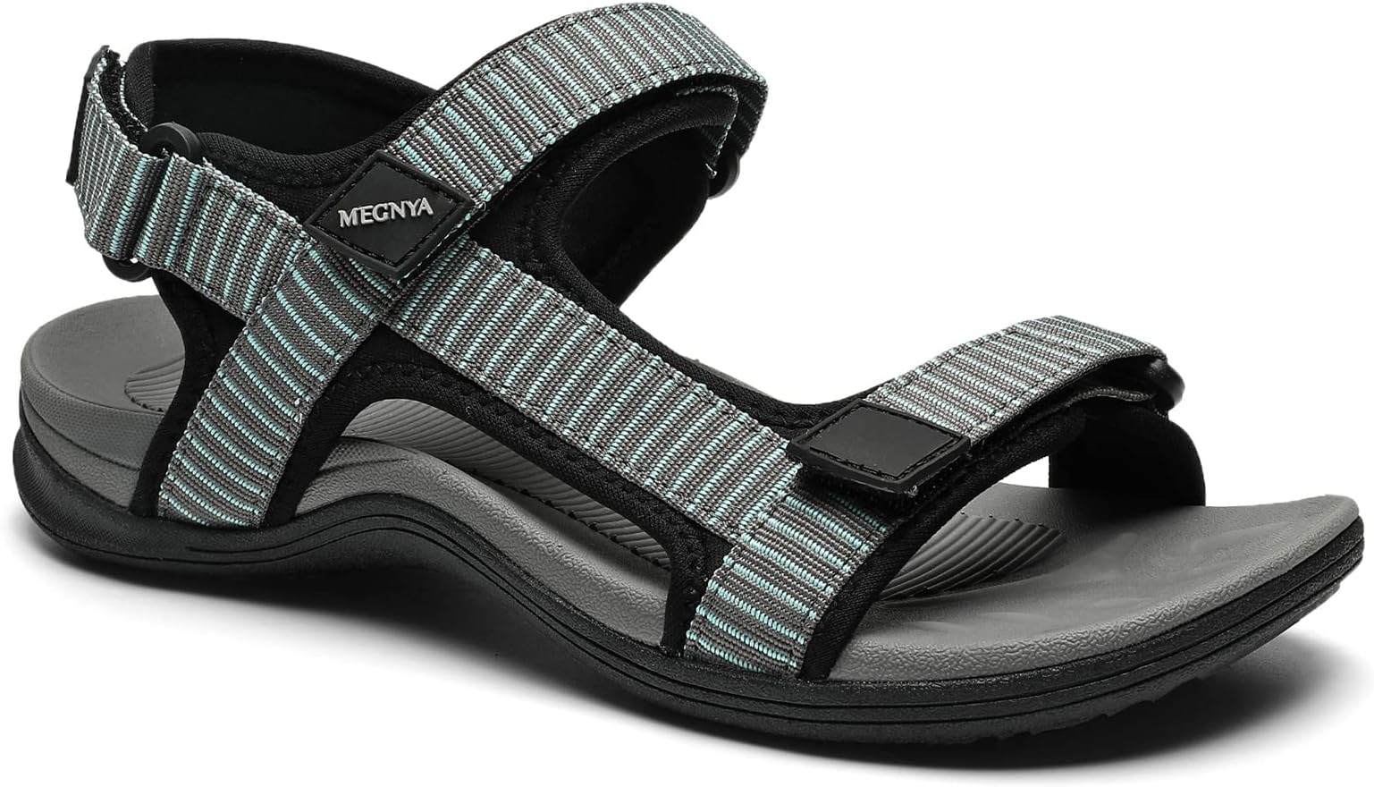 MEGNYA Comfortable Hiking Sandals for Womens, Classic Sport Walking Sandals with Adjustable Straps, Casual Summer Athletic Sandals for Trekking, Camping, Trip