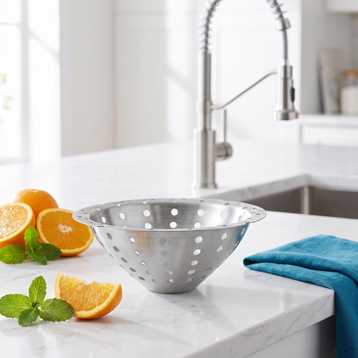 Ipetboom 2pcs Stainless Steel Mesh Cone Strainer, Hand Juicer Parts