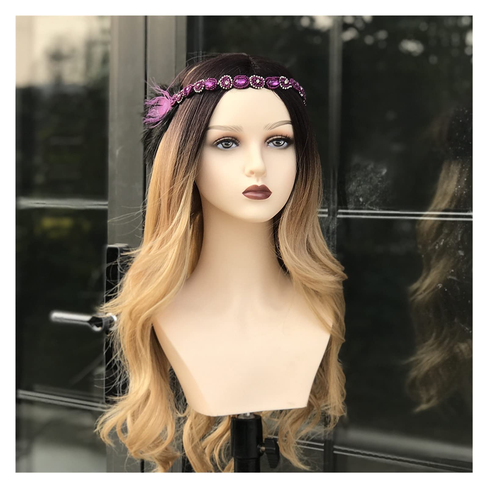 Lalki PVC. Mannequin Head Display Reps WIG COS Model głowy okna(RH-214 Pink makeup)