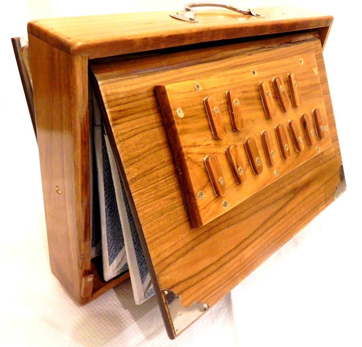 Boîte Shruti, en bois de pin, média C, en laiton, 38,1 x 25,4 x 7,62 cm, avec sac, C-a-C, accordé à 440, instrument Surpeti pour yoga, kirtan, voix