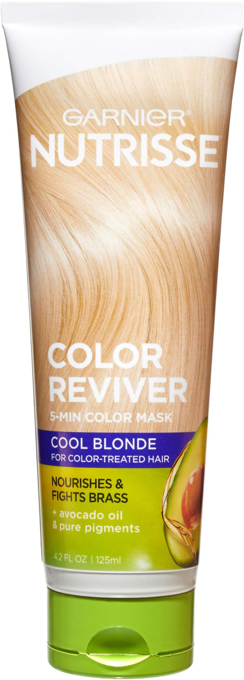 Hair Color Nutrisse Color Reviver 5 MIN Color Mask, Cool Blonde for Color Treated Hair to Nourish & Fights Brass (For Cool and Ash Blondes), 4.2 Fl Oz, 2 Count (Packaging May Vary)