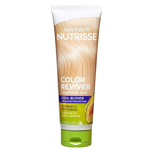 Miniatura 1 de Garnier Nutrisse Color Reviver - Mascarilla nutritiva para el cabello de 5 minutos con aceite de aguacate que ofrece resultados de color del día 1,