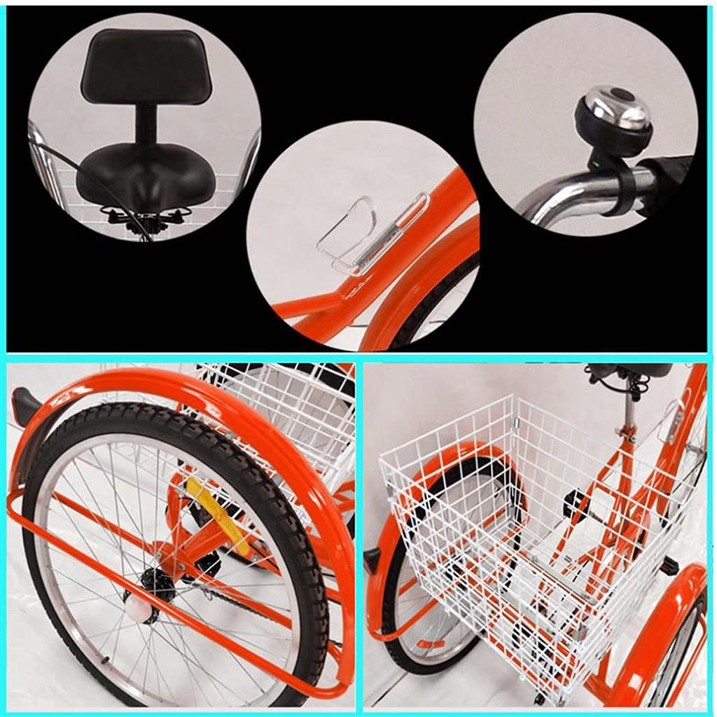 Amazon.co.jp: 三輪自転車 大人の三輪車 30インチ大人のトライク7