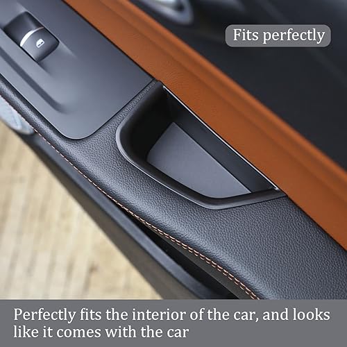 Miniatura 4 de TOYCIDFG Caja de almacenamiento lateral de puerta frontal para Alfa Romeo Giulia 2017-2020 con reposabrazos para teléfono, caja de almacenamiento