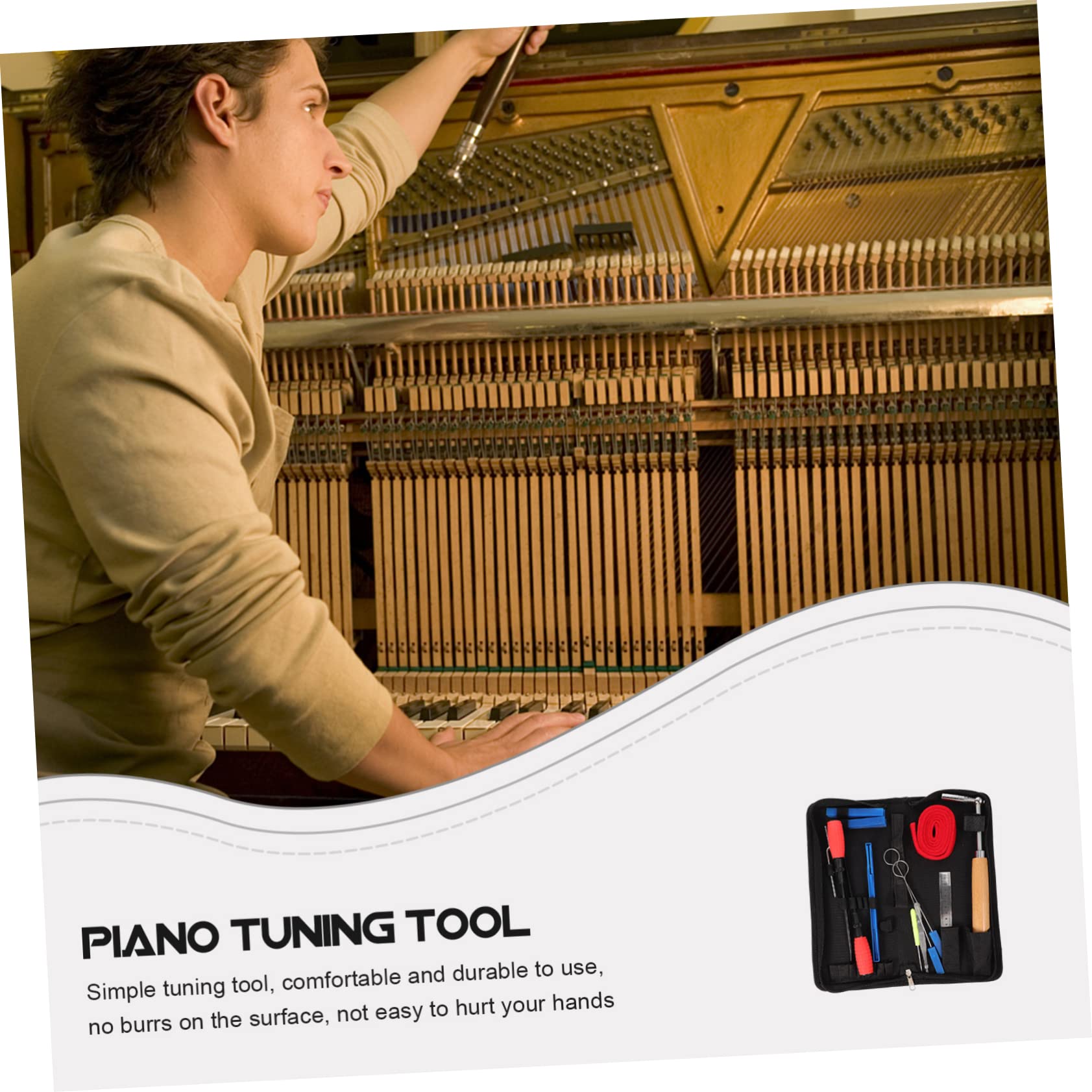 TOYANDONA 1juego De Afinación De Piano Sordinas Prácticas y Accesorios De Reparación Para De Instrumentos