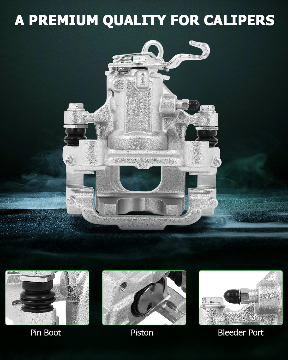 SCITOO Rear Right Brake Caliper With Bracket 19B6385 Compatible For Audi For A3 / For A3 Quattro, For VW For TYPE 1 / For Eos/For Golf/For GTI/For Jetta/For Passat