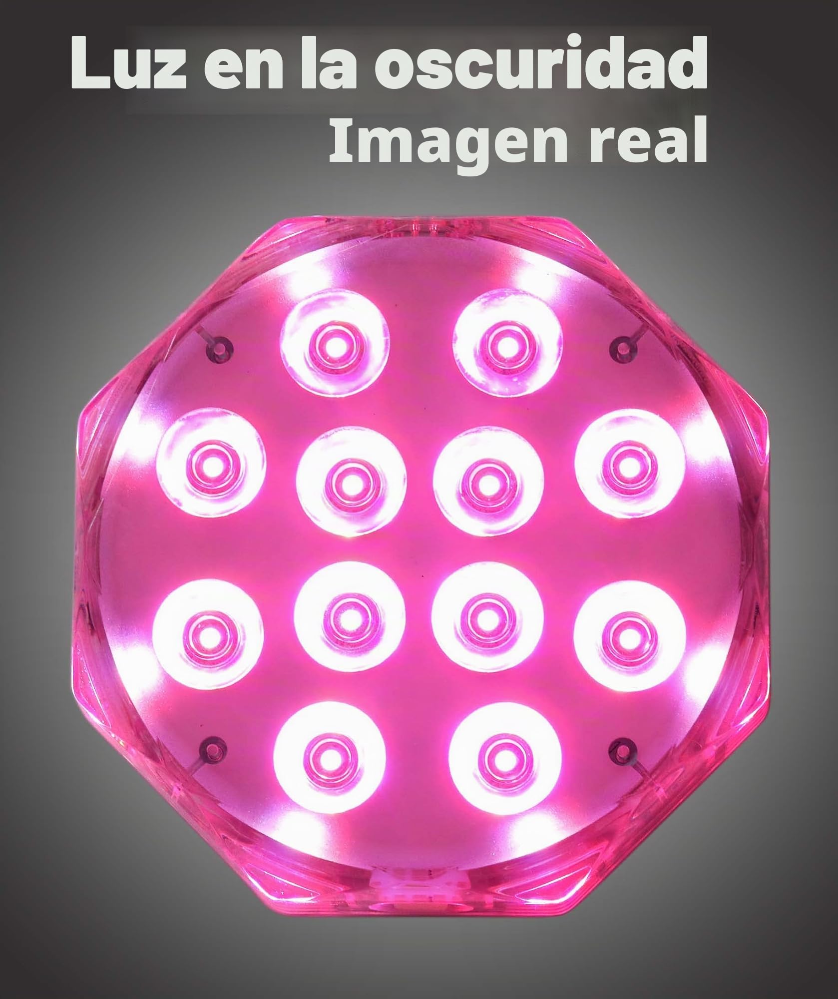 Qoolife 4" 20LED Magnetic Submersible LED Light - Emparejamiento con mando a distancia, control en grupos, luces sumergibles recargables impermeables para piscinas, brillante y fuerte imán (2 Pack)