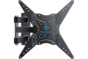 PERLESMITH Full Motion TV Wall Mount for 26-55 Inch TVs, Swivels Tilts Extension
