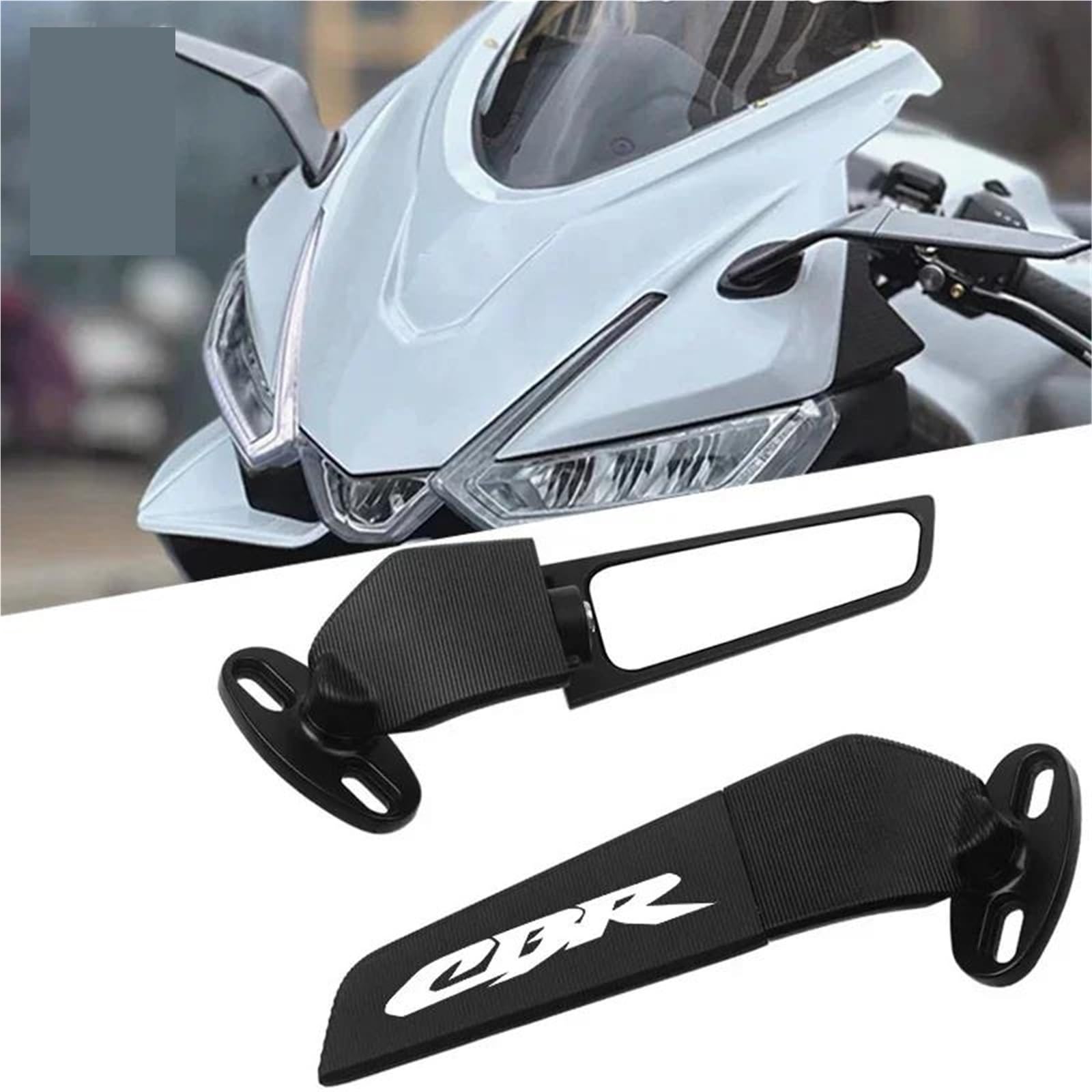 Specchietto Retrovisore Fisso CNC per CBR600RR, CBR1000RR, CBR250RR, CBR 600, 954, 1000 RR, CBR 650R, 500R(D)