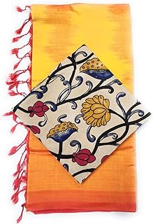 Mangalari pattu ikkath disine saree, OriginalTraditional Indian pattu Saree with kalamkari blouse Ethnic Indian ware