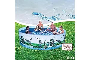8FT Non-Inflatable Round Family Swimming Pool