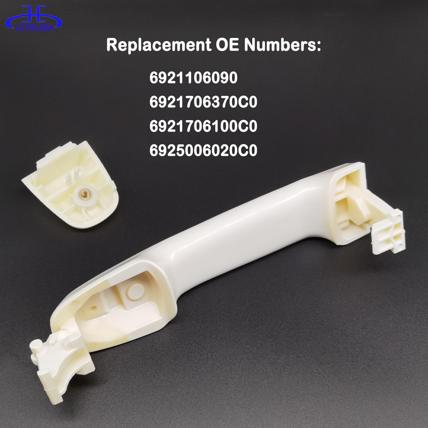 4Pcs Exterior Door Handles for Toyota Camry 2012 2013 2014 2015 2016 2017 - Replaces 6921106090 6921706370C0 - White