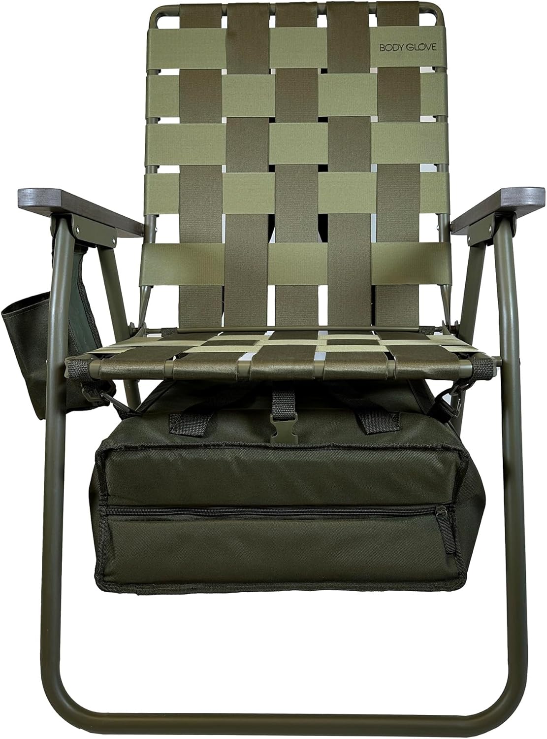 Body Glove Colorado Folding Chair for Adults – Portable Outdoor Beach Chair with Cup Holder, Heavy Duty Foldable Chair - 325lb