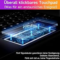 HOU iPad Air 11/Pro 11 Billentyűzetes Tok - 7 Színű Háttérvilágítás, Touchpad, QWERTZ, Bluetooth, Állítható Szög, Vékony Dizájn, Fekete 6
