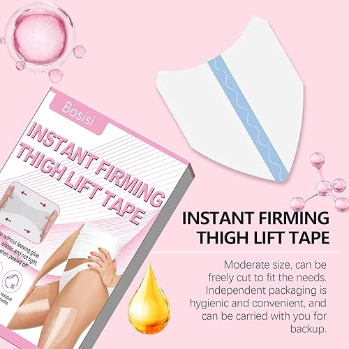 Miniatura 6 de Bosisi Thigh Lift Tape,Leg Antifrlc Tion Stickers, 2025 New Transparent Anti-Friction Patch,Thigh Lift Tape Transparent,Anti-Chafing Skin liftingand