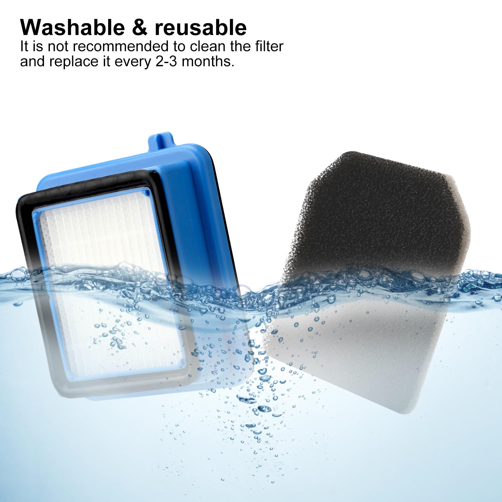 2 Set Filtri Ricambio Aspirapolvere Electrolux - Compatibili Con Q6, Q7, Q8, WQ61, WQ71, WQ81