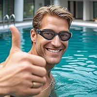 ZABERT Úszószemüveg Felnőtt Unisex Anti-Köd UV-Védelem Vízálló 6