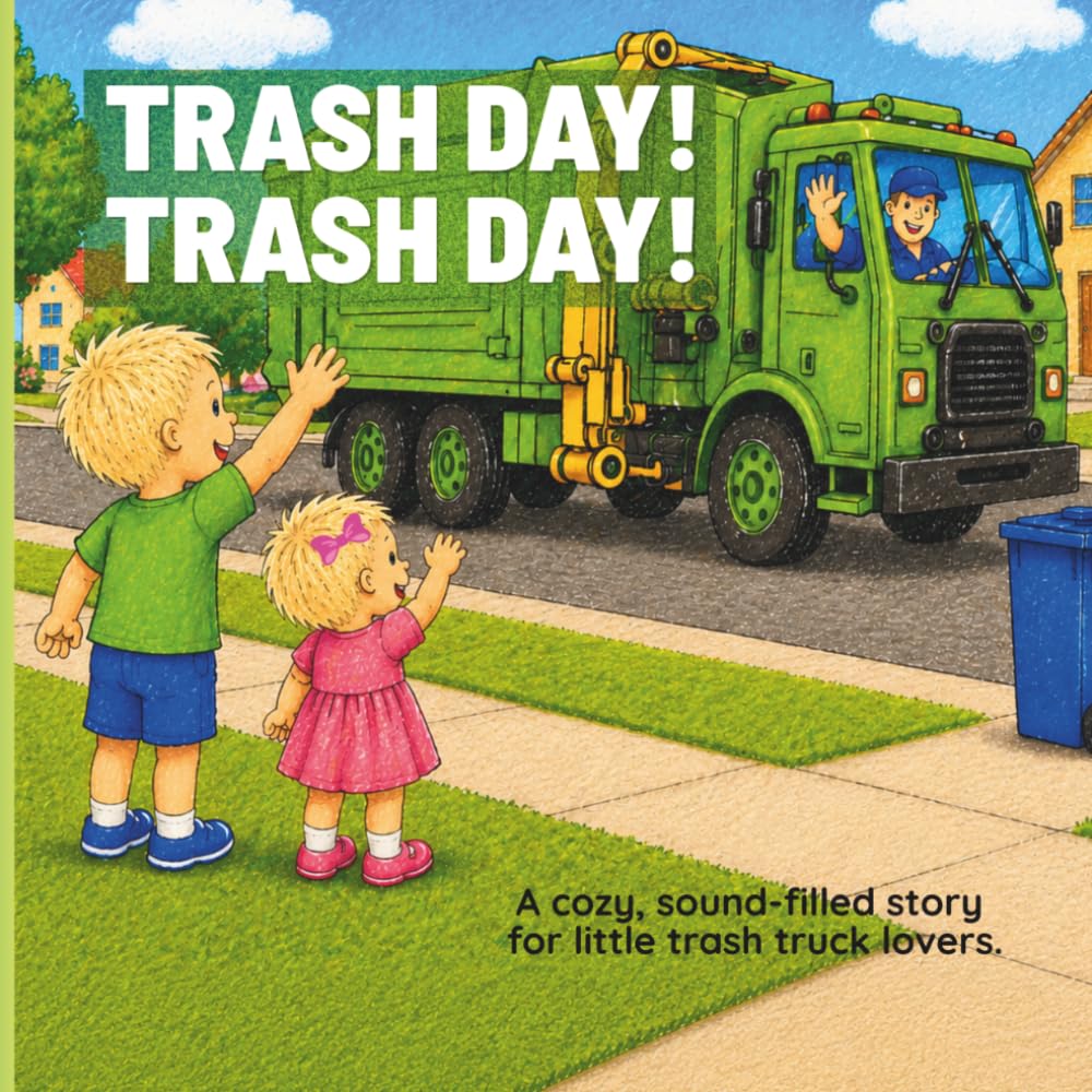 Trash Day! Trash Day!: A Cozy Rhyming Story for Toddlers Who Love Garbage Trucks