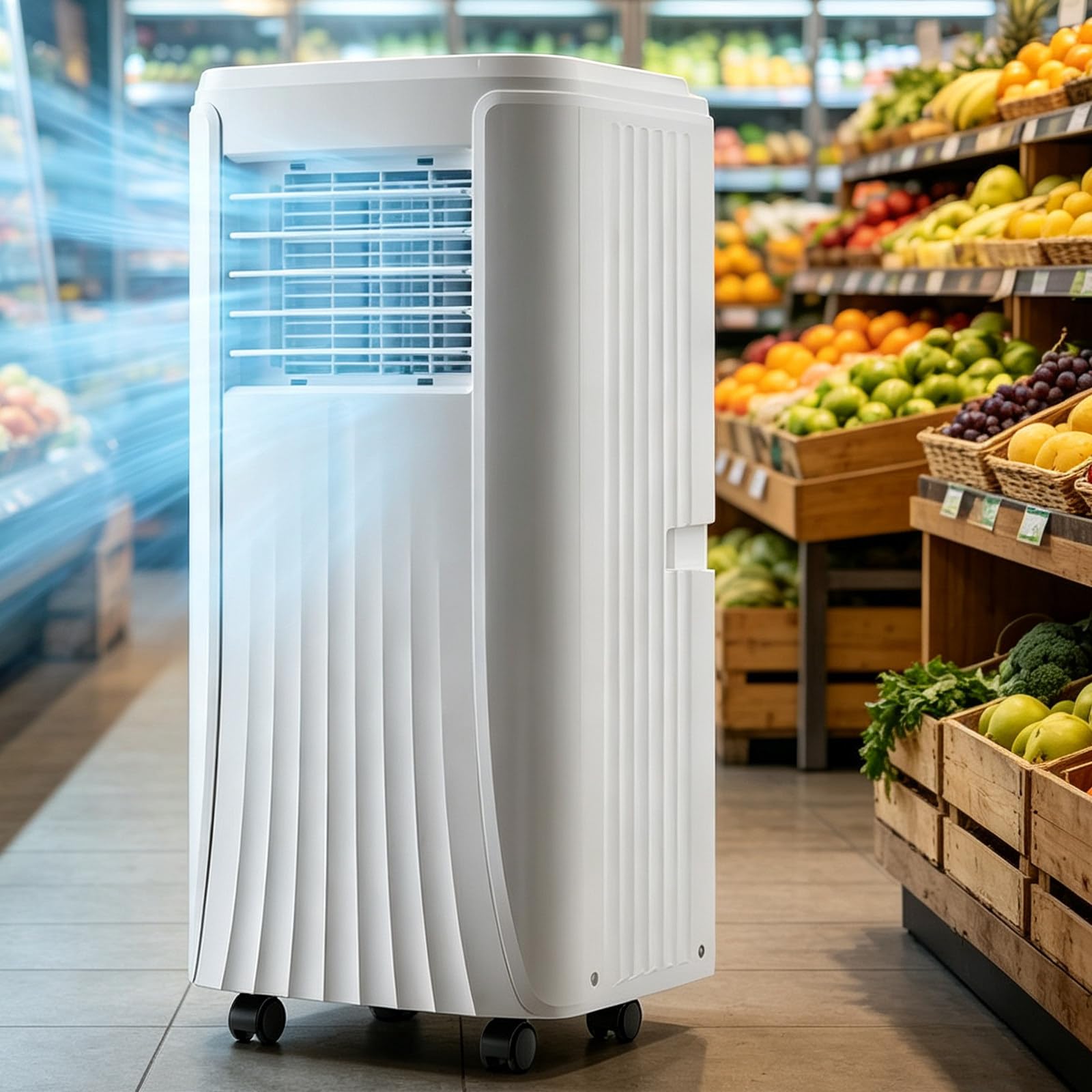 TozMvi Portable Air Conditioner with Full Installation Accessories,9000/12000 BTU Mobile AC Unit,24-Hour Timer,Energy Efficient Cooling with Remote Control 12000BTU