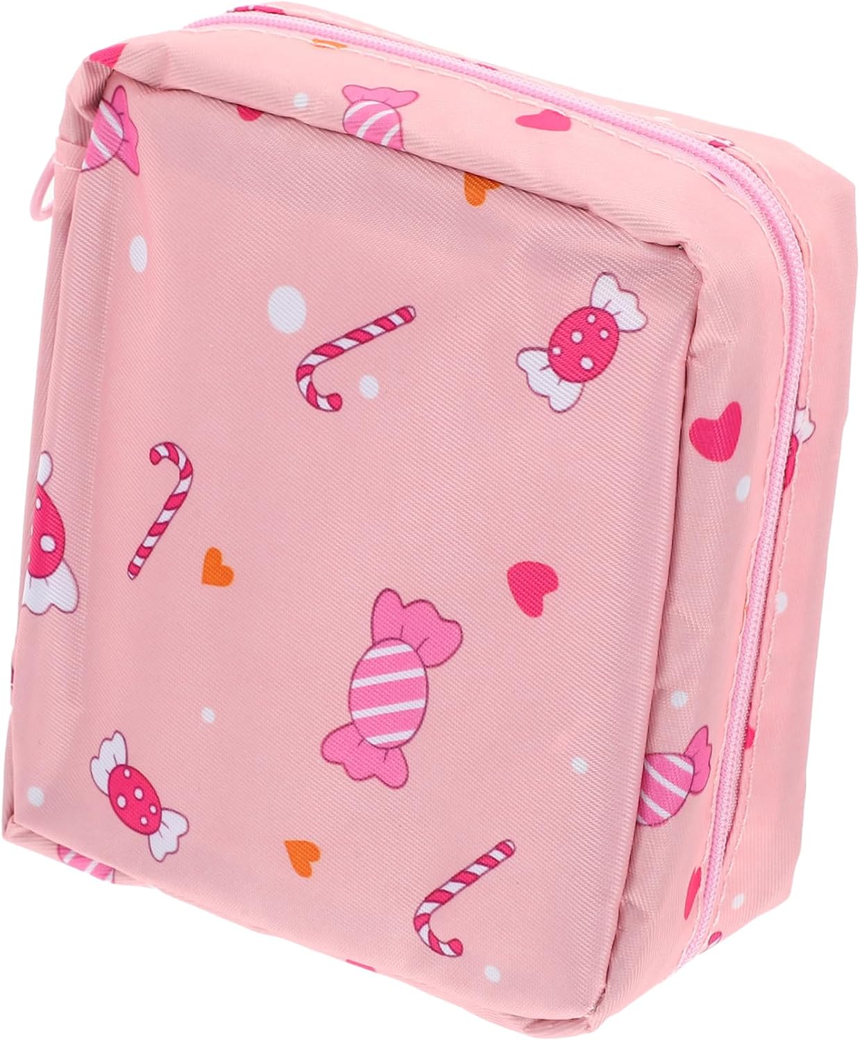 OUNONA Compact Tampon Holder Portable Period Bag for Girls Small Sanitary Napkin Storage Pouch Multi-Function Female Accessory for School Office Daily Use