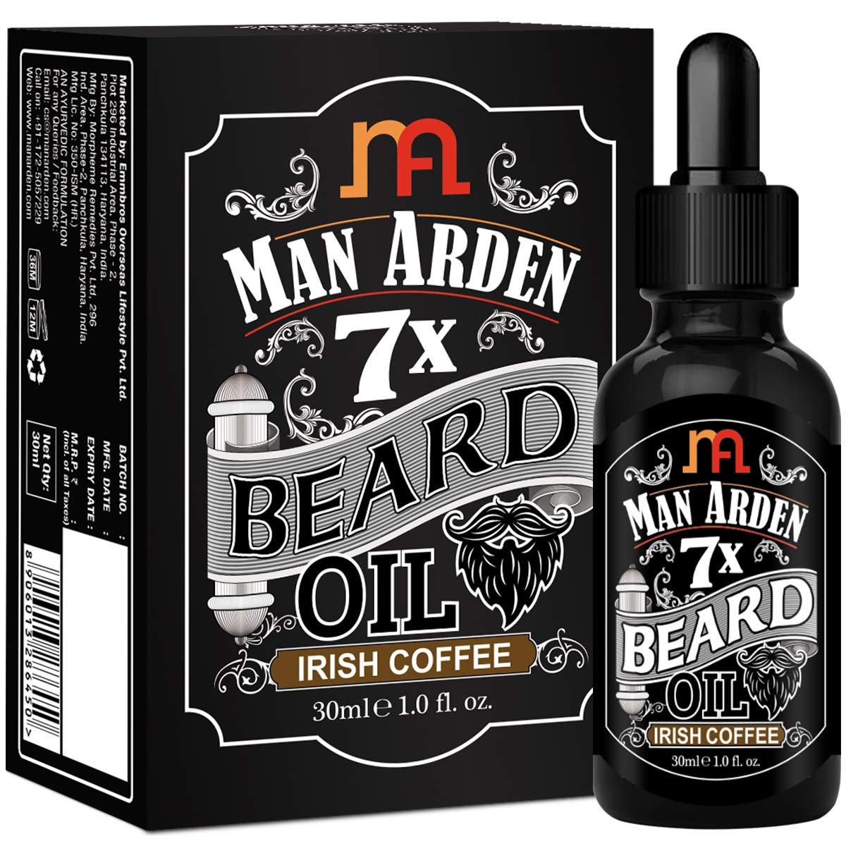 Man Arden7X Beard Oil 30ml (Irish Coffee)