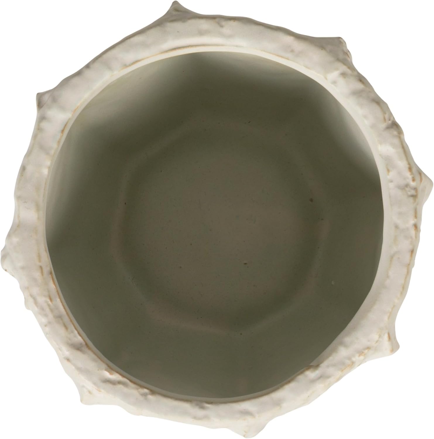 Creative Co-Op Stoneware Organic Shaped Planter with Reactive Glaze, Matte Blue