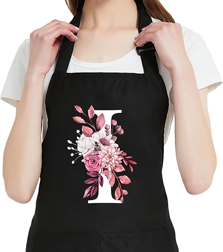 Miniatura 14 de Delantales Personalizados para Mujeres con Bolsillos, Lindos Delantales para Mujeres Chef de Repostería, Regalos de Cocina para el Cumpleaños de Mamá